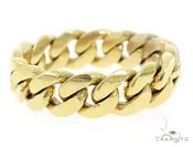 10k Gold 8mm Miami Cuban Link Ring 49611