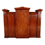 A Breakfronted Mahogany Wardrobe