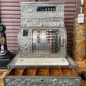 Art Nouveau Nickel Plated National Cash Register Model 1054 — Aurora Mills