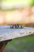 Extra-Large Brazilian Wood Saints Bracelet — Old Mission Santa Barbara