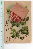 Vicksburg Mississippi Greetings Glitter Envelope Add On Postcard AA114769