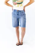 Andi Slouchy Seam Denim Shorts