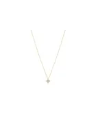 14kt Gold and Diamond Signature Cross Necklace