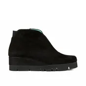 DAFNE BLACK SUEDE COVERED WEDGE
