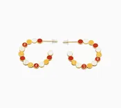 Kansas City Red Era Friendship Hoop Earrings