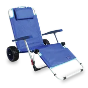 2-in-1 Beach Day Lounger and Cargo Cart by Mac Sports. Ultra durable quality with off-terrain wheels.