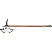 16TH CENTURY GERMAN BATTLE AXE NICKEL FINISH
