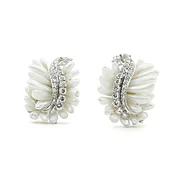 Mississippi River Pearl and Diamond Earrings