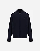 BOMBER JACKET IN HONEYCOMB WEAVE CLOTH