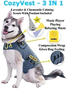 Dog Anxiety Jacket With Relaxing Music And Lavender &amp;amp; Chamomile Scent [CV06Y]