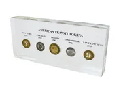 American Transit Token History Lucite Set