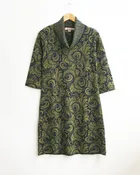 Baby Alpaca Botanical Cowl Dress