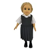 18" Doll Uniform - Grey Poly Jumper with Shirt