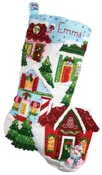 Christmas Town Bucilla Christmas Stocking Kit
