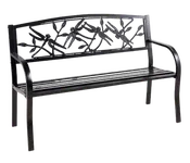 Dragonfly Metal Garden Bench