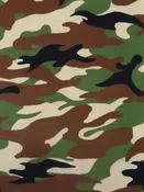 Chocolate/Black/Dark Fern Green/Multi Polyester/Lyra Camouflage Print Double Brushed Knit 59W