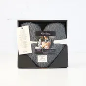 Giving Heart Pillow: Charcoal