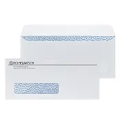 Custom #10 Peel and Seal Window Envelopes with Security Tint, 4 1/8" x 9 1/2", 24# White Wove, 1 Standard Ink, 250 / Pack