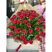 41 Long Stem (up to 70cm) Roses Bouquet
