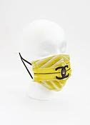 Re-usable Fashion Face Mask Calm Fashionable Yellow Quilt — IDIL VICE Fashion