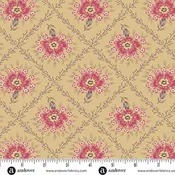 Fabric Andover Buttercup Trellis Wildflower Cottage by the Quarter Yard 1591-R