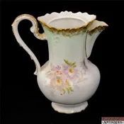 Antique Elite Bawo & Dotter Limoges Chocolate Pot Flowers Marked Base France