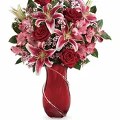 Teleflora's Wrapped With Passion Bouquet - by Collene's Crafts-N-Flowers