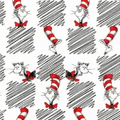 The Cat in the Hat by Dr Seuss : ade-19063-1 White : Robert Kaufman