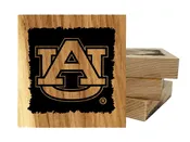 Auburn University Tigers Coaster Set Bottle Opener Made in the USA