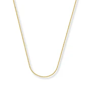0.75mm Wheat Chain Necklace Solid 14K Yellow Gold 16"