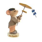 Benjamin Franklin Mouse Tails with Heart Figurine