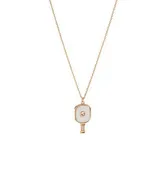 Acrylic &CZ Pickleball Necklace