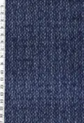 1036 - Yukata Fabric - Small Basketweave - Traditional 14" wide - Indigo - By the Half Yard