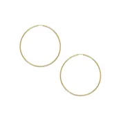 14K Gold Thin Hoop Earrings