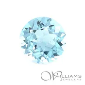 1.36ct Round Sky Blue Topaz