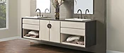 STARMARK Vanity Door Style Tempo Oak Repose Gray with Chocolate Glaze