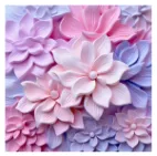 3D Floral Pattern Vinyl 12" x 12"