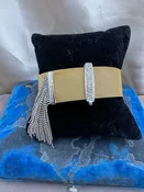 Adjustable Gold Fringe Bracelet
