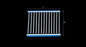 4' Aluminum Heavy Duty Horse Stall Grill Partition Divider