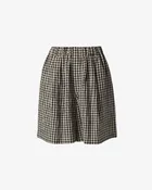 Gingham Easy Shorts | Black/Natural Checkers