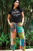 Heritage Reversible Kantha Patchwork Pants