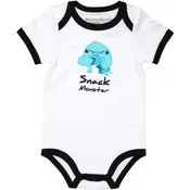 Blue Snack Monster 6-12 Months Bodysuit