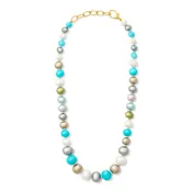 Calypso Pebble Pearl Statement Necklace
