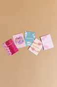 Greeting Card Box Set 25ct	- Ruby Hibiscus Stripe