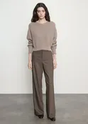 Cotton Cashmere Raglan Sweater | Taupe Heather