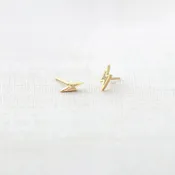 Opal Lightning Bolt Stud