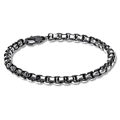 8.5mm Box Chain Bracelet Solid Stainless Steel/Ion Plating 8.5"