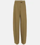 Baggy Pleat Trouser, Sage
