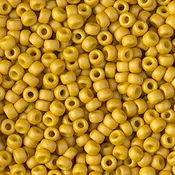 Seed Beads-15/0 Round-1233 Matte Opaque Mustard-Miyuki-7 Grams