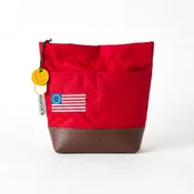 Betsy | USA 250 Red Nylon + Brown Leather